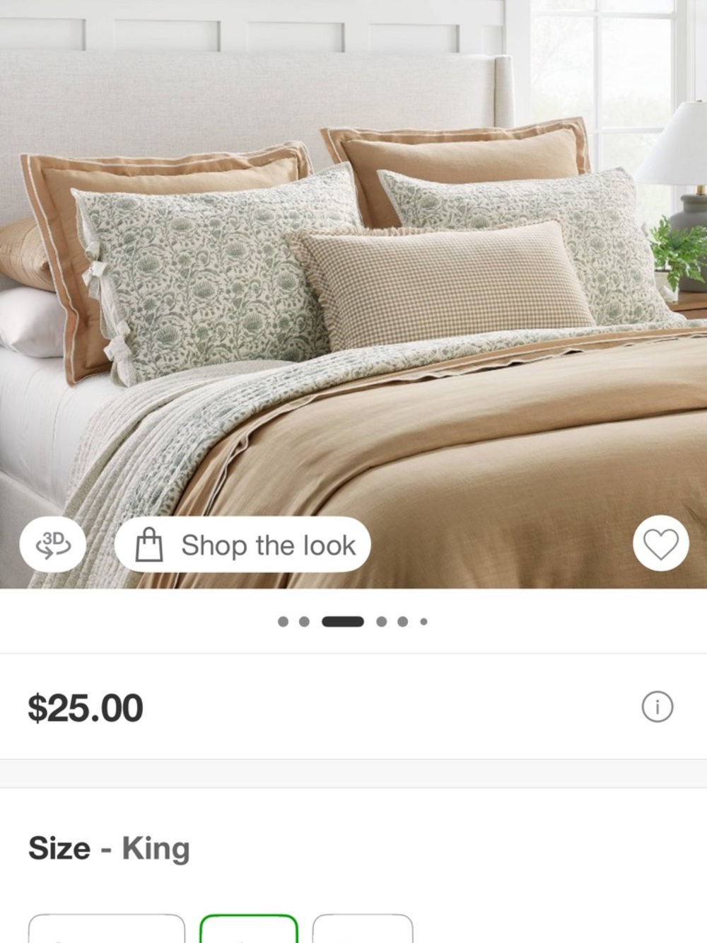 Threshold Cream and Sage Floral Pillow Set